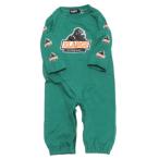  baby одежда * нижнее белье " XLarge Kids " рукав OG принт длинный рукав 2WAY все зеленый (40)