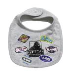  baby смешанные товары * bib " XLarge Kids " Logo нашивка способ принт OG нагрудник TOP* серый (85)