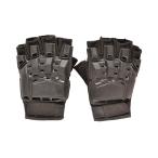 アサルトタクティカルグローブ ハーフフィンガー ナックルガード付き 黒