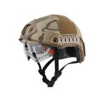 EMERSON製 OPS-COREタイプ FAST MHタイプ ヘルメット シールド付 レプリカ マルチカモ MC迷彩