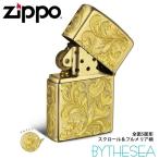 ショッピングzippo ZIPPO ジッポー オイルライター 全面5面ハワイアン手彫り サテーナ仕上げ No204 レギュラータイプ ブラス 真鍮