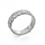  гавайская бижутерия выполненный под заказ кольцо кольцо кольцо ширина 4mm толщина 2mm Flat серебряный 925 камбала kini cut наружный SF4E-A20