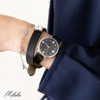 時計 レディース 30代 40代 50代 ベルト 腕時計 ラップブレス ウォッチ アクセサリー カジュアル オフィスカジュアル テレワーク リモートワーク フォーマル 黒