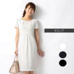 ワンピース レディース 半袖 夏 ケリー Yライン 無地 opj9c-070001 きれいめ 40代 50代 60代 上品 大きいサイズ 膝丈 春秋 畝
