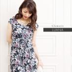 ワンピース ルアナ Iライン クレマチス モーヴ opm5-090002 きれいめ 30代 40代 50代 着やせ 大人 上品 エレガント 大きいサイズ