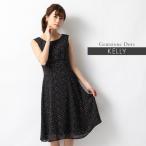 ショッピングワンピース 夏 レディース ワンピース レディース ノースリーブ 春夏秋 ケリー フレア ジェムストーンドット opr10b-080002 きれいめ 30代 40代 50代 60代  上品 大きいサイズ 膝丈