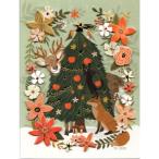 猫のラックス・クリスマスカード・ボックス　ミア・チャロ　フェスティブ・フォレスト・フレンズ　猫雑貨