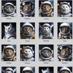  кошка рисунок ткань nora. Space Cat(50cm единица измерения )