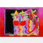  кошка. Рождество карта Laurel * береза ..... .