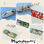 マンハッタナーズのメガネケース　セミハード　ボタンマグネット式