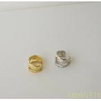 【送料無料】イヤーカフ　イヤーカフス　高純度シルバー　イヤカフ キルティング　silver925　シンプル　片耳　シルバー　　ゴールド　　女性　レディース　ユ