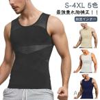 加圧インナー 半袖 メンズ 補正 垂れ胸補正 加圧シャツ 強圧 乳首隠し 着圧 補正下着 加圧Tシャツ スタイルアップ インナー 夏