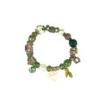 Yahoo! Yahoo!ショッピング(ヤフー ショッピング)SALE ブレスレット レディース  花 ハート 王冠 ラインストーン エスニック フリー グリ−ン mimosa