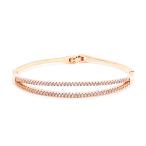 Yahoo! Yahoo!ショッピング(ヤフー ショッピング)ブレスレット バングル レディース 2連 パヴェ ゴ−ルド ギフト mimosa