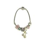 Yahoo! Yahoo!ショッピング(ヤフー ショッピング)ブレスレット レディ−ス チェリー フラワー  バタフライ ラインストーン ピンク  ヨーロピアン スネークチェーン mimosa