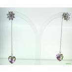 Yahoo! Yahoo!ショッピング(ヤフー ショッピング)ピアス  レディース 3WAY  ラインストーン クリスタルハート 花 星 トンボ mimosa