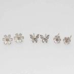Yahoo! Yahoo!ショッピング(ヤフー ショッピング)トリプルピアス バタフライ 蝶 フラワー 花 シルバー お得セット アレンジ プレゼント 誕生日 お祝い mimosa