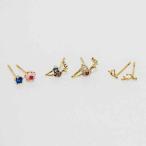 Yahoo! Yahoo!ショッピング(ヤフー ショッピング)トリプルピアス トナカイ フラワー 角 お得 ゴールド アレンジ プレゼント mimosa