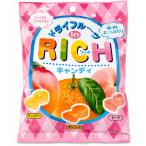三都屋商事 ドライフルーツinRICH キャンディ マンゴー&オレンジ＆ピーチ T4570122660100 ドライフルーツキャンディ果肉入りキャンディ 個包装 フルーツ飴