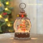 【予約商品 10月中旬より順次発送】スノーイングライトスタンド オルゴール付  8曲ミュージック内蔵 USB・電池対応 クリスマスインテリアライト