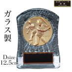 優勝 表彰 楯 盾 KV3420-Dサイズ(縦12.5cm 横9cm 重さ420g)（H-2） ガラス クリア 卒業 卒団 記念 南九州トロフィー