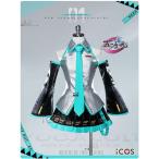 ICOS ボーカロイド 初音ミク 通常V コスプレ衣装 リニューアルVer ※ウィッグ 髪飾り ヘッドホンセット 追加可能