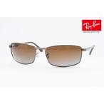 Ray-Ban 偏光 サングラス RB3498 029/T5 61サイズ 64サイズ スクエア ブラウン グラデーション レトロ おしゃれ 偏光レンズ レイバン 正規品