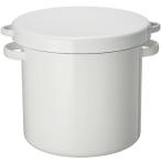 野田琺瑯(Nodahoro) 保存容器 ラウンドストッカー 21cm シール蓋付き ホーロー 味噌 米 梅干し ぬか漬け ぬか床 日本製 WRS-2