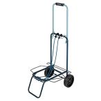 ショッピングキャプテンスタッグ キャプテンスタッグ(CAPTAIN STAG) キャリーカート 折りたたみ式 ツートンキャリー フックコード付き 耐荷重30kg ネイビー×ブルー