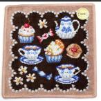 (フェイラー)FEILER スウィートトリート ハンカチ 25cm×25cm コットン ダークブラウン/茶 フェイラージャパン SWEET TREA