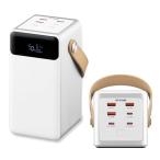 アイリスオーヤマ コンパクトで持ち運びやすい 大容量バッテリー 携帯もパソコンもこれ1台 充電しながら給電可能 最大6デバイス同時充電 防塵防水対