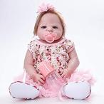 HONGGE 育児人形 本物そっくり シリコン 赤ちゃん リボーンドール 子供のおもちゃ 最高のクリスマス 誕生日プレゼント 55cm
