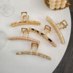 バンスクリップ ヘアクリップ ヘアアクセサリー 大 大きめ 髪留め キラキラ 韓国 ループ まとめ髪 しっかり おしゃれ