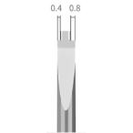 （ネコポス複数でも270円 沖縄不可）GS-0408 0.4mm/0.8mm 段落ちタガネ DSPIAE エトワール