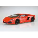 1/24プリペイントモデル No.1-A 11 ランボルギーニ アヴェンタドール オレンジパール  アオシマ プラモデル