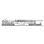 30070 1/72 ドイツ 列車砲 K5 E レオポルド 冬季迷彩  w / フィギュア ハセガワ 限定品 プラモデル