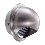 U.K 自然換気ステン丸型フード付ガラリ 100φ用 アミ付 ヘアライン GSN100S-HL [宇佐美工業 換気口 ガラリ ベントキャップ フード 丸型 アミ付]