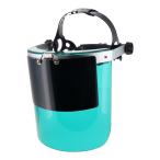 DBLTACT フェイスシールド かぶり型ダブル グリーン DT-KFSW-G