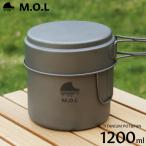 M.O.L チタン ポット＆フライパンセット スリム MOL-G011 [クッカー キャンプ アウトドア 鍋]