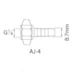 ane -тактный Iwata воздушный для соединительная муфта шланг G1/4×8.7mm бамбук. .AJ4 [AJ-4][r20][s9-010]