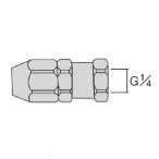 ane -тактный Iwata шланг joint G1/4 колпачковая гайка AJU02F [AJU-02F][r20][s9-010]