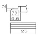  белый свет мастерок . шпатель 25 T121404 [T12-1404][r20][s9-020]