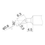  белый свет мастерок .0.8JD type T22JD08 [T22-JD08][r20][s9-010]