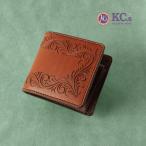 ショッピングサンタ KCs / ケイシイズ ビルフォールド サンタフェ フリーカット KPB011 カービング 牛革 メンズ