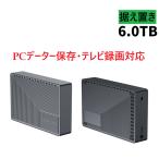 ショッピングHDD 外付けハードディスク 6TB SEAGATE製HDD内蔵 PCデータ保存 テレビ録画  4K対応 Windows11/10 Mac PS5 PS4 USB3.2(Gen1)  据え置きタイプ EOP製 EOP35100BK-6T