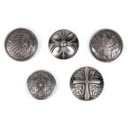 ちょっと渋めの コンチョ セット ネジ式 手作り レザークラフト 飾り ボタン 革細工 装飾 ハンドメイド DIY (送料無料)mmk-i91