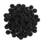 インナーイヤー 型 イヤホン スポンジ カバー 外径18mm 黒 100個セット イヤーパッド クッション (送料無料)mmk-m97