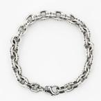 シルバー925 ペーパーチェーン ブレスレット メンズブレスレット シルバーブレスレット