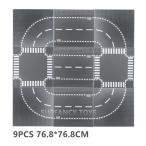 子供のための都市道路建設ブロック,直線,曲線,基本的なブロック,創造的な部品,ベースプレート,ビルディングブロック,おもちゃ