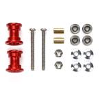 タミヤ 95562 軽量2段アルミローラーセット (9-8mm) レッド